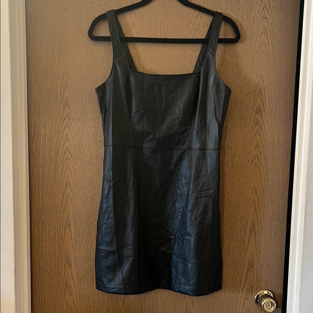 Abercrombie faux leather dress